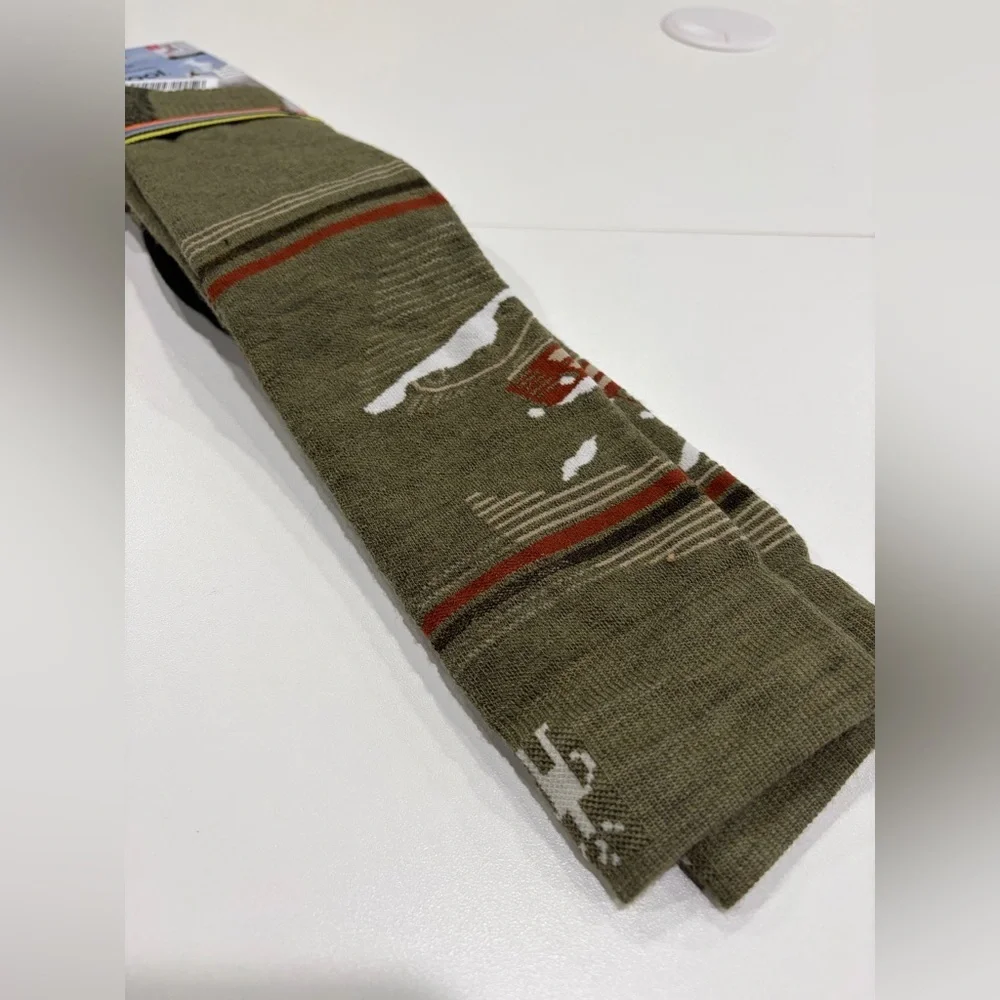SmartWool Men's XL Piste Machine Targeted Cushion Snowboard Socks Green NWT